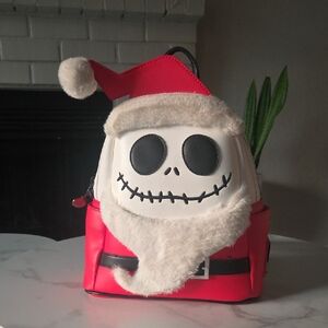 Disney Red and White Santa Backpack